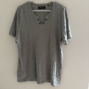 Kenneth Cole Gray Short Sleeve T-Shirt Size Large